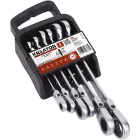 Powerplus Kreator KRT500014 Sleutelset 8-19mm Flexibel Steek-ratelsleutel
