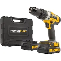 Powerplus POWX00445 Schroef-/klopboormachine 20v + 2x 20v Batt.