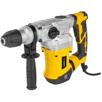 Powerplus Elektrische klopboormachine POWX11721 - 4 in 1: boren hamerboren beitelen en beitelrotatie, 1200 W boormachine, 5 J, Links en rechts schroeven, SDS plus, 6 accessoires