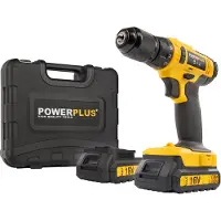 Powerplus Accuboormachine POWX00425 - Schroefboormachine op Batterij van 16 V voor Hout en Metaal - incl. Batterij, Lader en Koffer