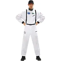 Widmann Carnavalskleding: Witte astronauten-overalls voor mannen