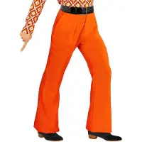 E-Carnavalskleding.nl Heren disco broek jaren 70 oranje