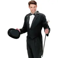 Finidi Feestkleding: Frack-jas heren (zwart)