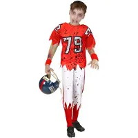 Partyking American football kostuum zombie kinderen