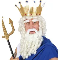 Widmann Griekse God Zeus pruik compleet