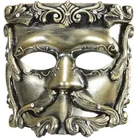 Finidi Bronze Casanova masker voor Venetiaanse carnavalsfeesten