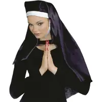 Finidi Carnavals-accessoires: Nonnenkap