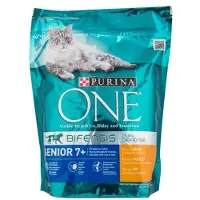 Purina One Senior 7+ - Kip/Volkoren Granen - Kattenvoer - 3 x 800 g