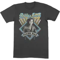Ginza.se Billy Joel - Piano Man Heren T-shirt - XL - Zwart