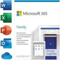 Microsoft 365 Family kopen | 1 jaar | 6 gebruikers | Inclusief updates