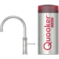 Quooker Classic Fusion round met COMBI+ boiler 3-in-1 kokend water kraan RVS