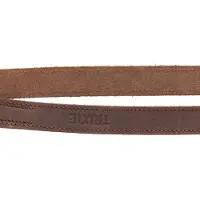 Trixie hondenriem rustic verstelbaar vetleer donkerbruin 200x2,5 cm