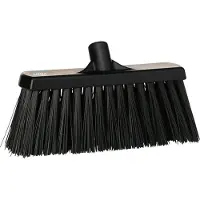 Vikan Hygiene 2915-9 bezem 30cm, zwart, harde vezels, 330mm