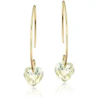 Montebello Oorbellen Liv HG46 - Swarovski Hart - 925 Zilver Verguld - Ø10mm - 35mm