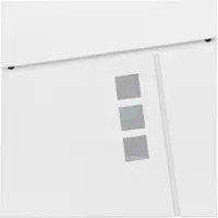 Brulo Brievenbus - muurmontage - 1 adres - Wit-BRW337