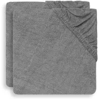 Jollein Aankleedkussenhoes Badstof 50x70cm Storm Grey (2pack)
