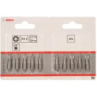 Bosch Schrauberbit Extra-Hart PZ 2, 25 mm, 10er-Pack, im Blister