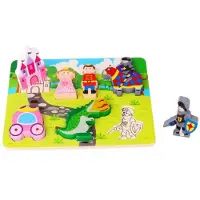Tooky Toy vormenpuzzel Prinses junior hout 7 stukjes