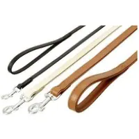 Karlie Nordic Hondenriem - Hertenleder - Crème - Maat: M - Breedte: 18 mm - Lengte: 100 cm
