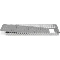 Patisse Quichevorm Geperforeerd 35 X 11 Cm Staal Zilver