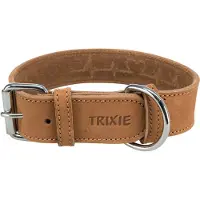 Trixie Rustic Vetleren Halsband "Heartbeat" - maat M