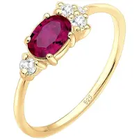 Elli PREMIUM Ring goud / rood