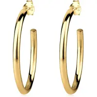 Elli - Elli Oorbellen Elli Oorbellen Dames Creolen Basic Klassiek Elegant in 925 Sterling Zilver Verguld Oorringen