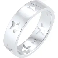 Elli - Elli Ringen Dames Sterren Astro Uitgesneden in 925 Sterling Zilver