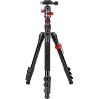 Zomei Professioneel Lichtgewicht DSLR Camerastatief - Universeel Fotostatief voor Fotografie – Aluminium Tripod Zwart 138CM