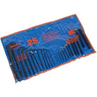 ABC-led Inbussleutel set - 25 delig - SAE / Metrisch