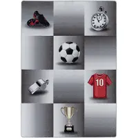 Muratap Play vloerkleed kinderkamer soccer star laagpolig 140x200 cm