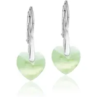 Montebello Oorbellen Lily HZ43 - Swarovski Hart - 925 Zilver Gerhod. - Ø10mm - 25mm