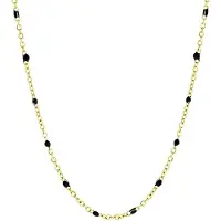 Lucardi Dames Selene Ketting - Staal - Ketting - Cadeau - 45 cm - Goudkleurig