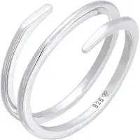 Elli - Elli Ringen Damski pierścionek oplatający Wrap Ring Twist Filigree Trend w srebrze 925 Sterling Silver Dames