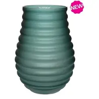 Vase the World Kotto satin green Ø23,5 x H32 cm Vaas