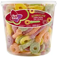 Red Band Toversleutels - 6 emmers à 100 stuks - Zacht snoep - Winegums met fruitsmaak - Snoep in emmers