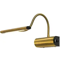 TRIO Led wand leeslamp Curtis messing mat