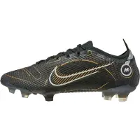 Nike Mercurial Vapor 14 Elite Gras Voetbalschoenen (FG) Zwart Donkergrijs Goud | Maat 47