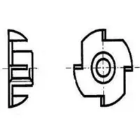 Stafa Inslagmoer M4 Elvz - 200 stuks