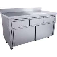 Saro Schuifdeurkast - 3 Lades.1400x700mm Met Opstand, 700-2310