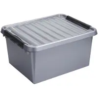 Sunware Q-line opbergbox - 36 l - metaal/zwart