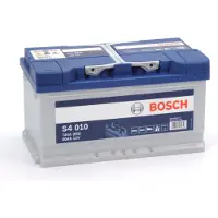 Bosch S4 010 Blue Accu 80 Ah voor o.a. ALFA ROMEO, ALPINA, AUDI, BMW, CHEVROLET, CHRYSLER, DODGE, FORD, INFINITI, JAGUAR, JEEP, LANCIA, MERCEDES-BENZ, MINI, NISSAN, OPEL, PORSCHE, RENAULT, SAAB, SEAT, TOYOTA, VOLKSWAGEN, VOLVO