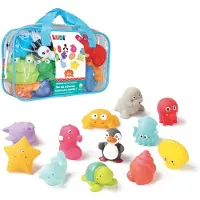 Ludi - 12 waterspuwers - waterspuiters - zeedieren