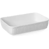 Hendi Ovenschaal - Rechthoek - Rustika - 280x185x65 mm - Wit - Porselein