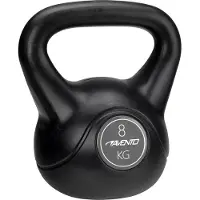 Avento Kettlebell - 8 kg - Zwart