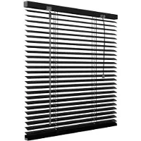 Decosol Horizontale jaloezie aluminium 25mm mat zwart 180 x 180cm online kopen