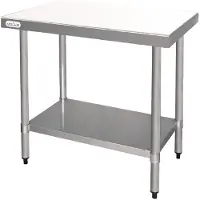 Vogue RVS werktafel met snijplank | 90 x 90 x 60 cm