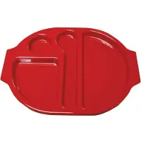 Kristallon dienbladen met vakken 37,5x27,8cm rood