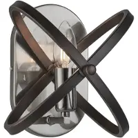 Searchlight Zwart wandlampje Hoopla