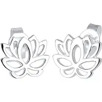 Elli Oorbellen 'Lotusblume' zilver